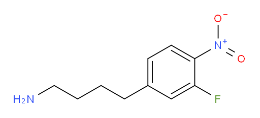 4-(3-fluoro-4-nitrophenyl)butan-1-amine