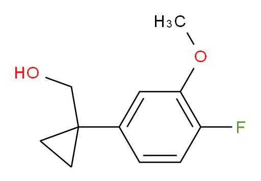 [1-(4-fluoro-3-methoxyphenyl)cyclopropyl]methanol
