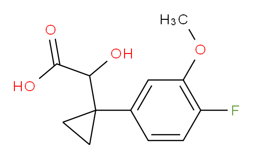 2-[1-(4-fluoro-3-methoxyphenyl)cyclopropyl]-2-hydroxyacetic acid