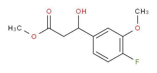 methyl 3-(4-fluoro-3-methoxyphenyl)-3-hydroxypropanoate