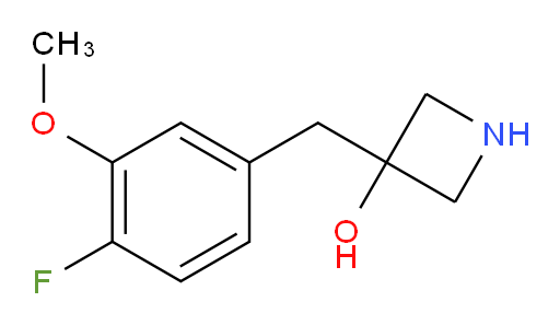 3-[(4-fluoro-3-methoxyphenyl)methyl]azetidin-3-ol