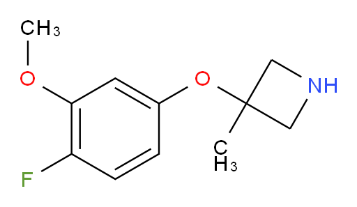 3-(4-fluoro-3-methoxyphenoxy)-3-methylazetidine