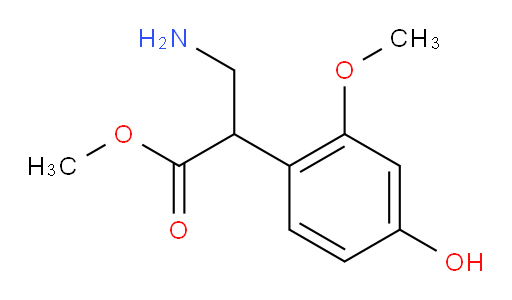 methyl 3-amino-2-(4-hydroxy-2-methoxyphenyl)propanoate