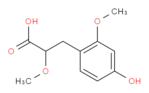 3-(4-hydroxy-2-methoxyphenyl)-2-methoxypropanoic acid