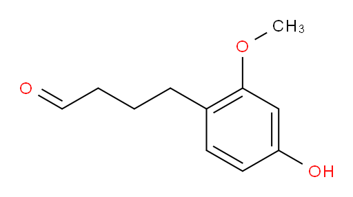 4-(4-hydroxy-2-methoxyphenyl)butanal
