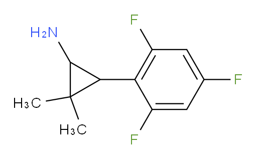 2,2-dimethyl-3-(2,4,6-trifluorophenyl)cyclopropan-1-amine