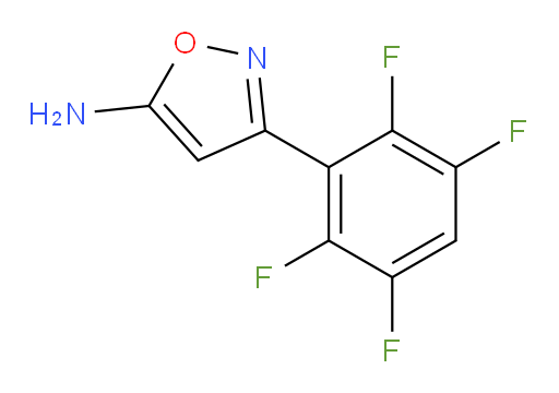 3-(2,3,5,6-tetrafluorophenyl)-1,2-oxazol-5-amine
