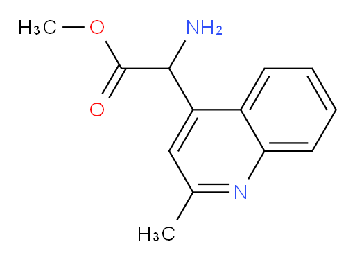 methyl 2-amino-2-(2-methylquinolin-4-yl)acetate