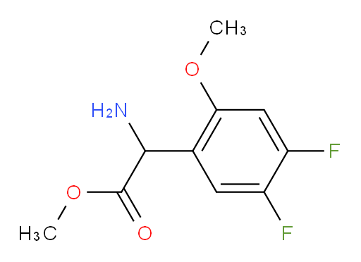 methyl 2-amino-2-(4,5-difluoro-2-methoxyphenyl)acetate