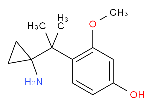 4-[2-(1-aminocyclopropyl)propan-2-yl]-3-methoxyphenol