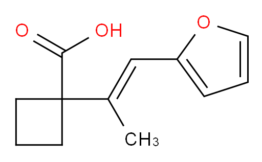 1-[1-(furan-2-yl)prop-1-en-2-yl]cyclobutane-1-carboxylic acid