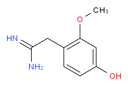 2-(4-hydroxy-2-methoxyphenyl)ethanimidamide