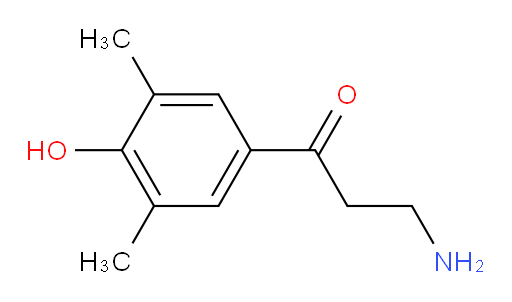 3-amino-1-(4-hydroxy-3,5-dimethylphenyl)propan-1-one