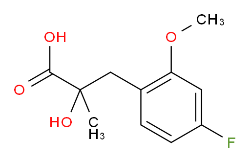 3-(4-fluoro-2-methoxyphenyl)-2-hydroxy-2-methylpropanoic acid