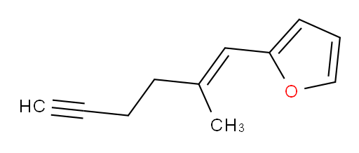 2-(2-methylhex-1-en-5-yn-1-yl)furan