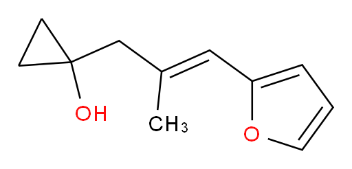 1-[3-(furan-2-yl)-2-methylprop-2-en-1-yl]cyclopropan-1-ol