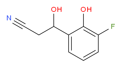 3-(3-fluoro-2-hydroxyphenyl)-3-hydroxypropanenitrile