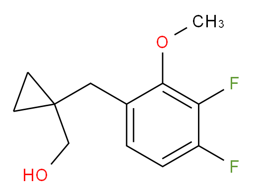 {1-[(3,4-difluoro-2-methoxyphenyl)methyl]cyclopropyl}methanol