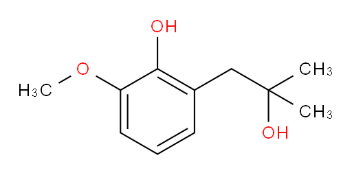 2-(2-hydroxy-2-methylpropyl)-6-methoxyphenol