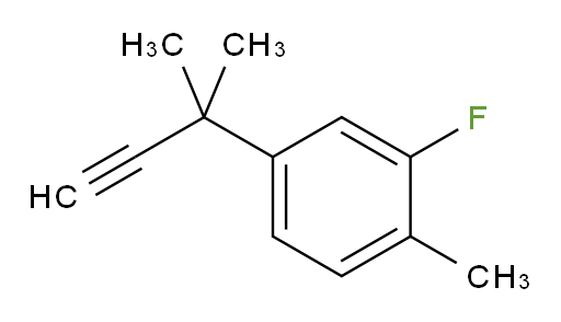 2-fluoro-1-methyl-4-(2-methylbut-3-yn-2-yl)benzene