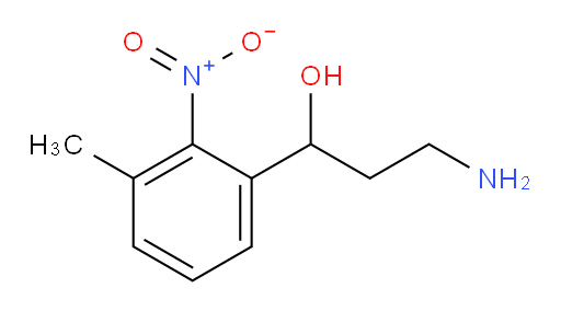3-amino-1-(3-methyl-2-nitrophenyl)propan-1-ol