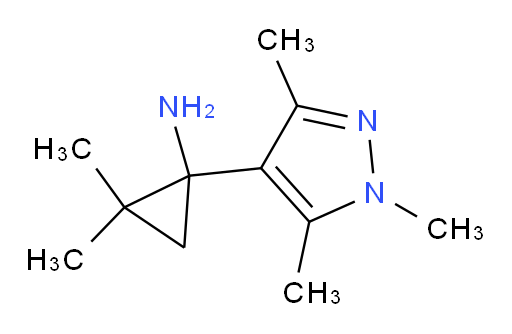 2,2-dimethyl-1-(trimethyl-1H-pyrazol-4-yl)cyclopropan-1-amine