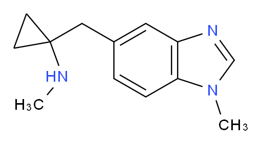 N-methyl-1-[(1-methyl-1H-1,3-benzodiazol-5-yl)methyl]cyclopropan-1-amine