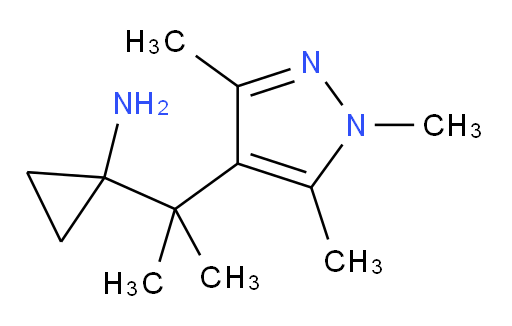 1-[2-(trimethyl-1H-pyrazol-4-yl)propan-2-yl]cyclopropan-1-amine