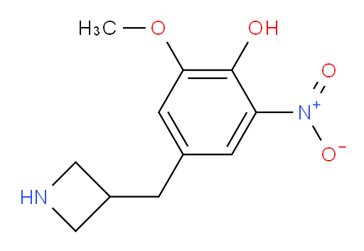 4-[(azetidin-3-yl)methyl]-2-methoxy-6-nitrophenol