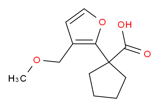 1-[3-(methoxymethyl)furan-2-yl]cyclopentane-1-carboxylic acid