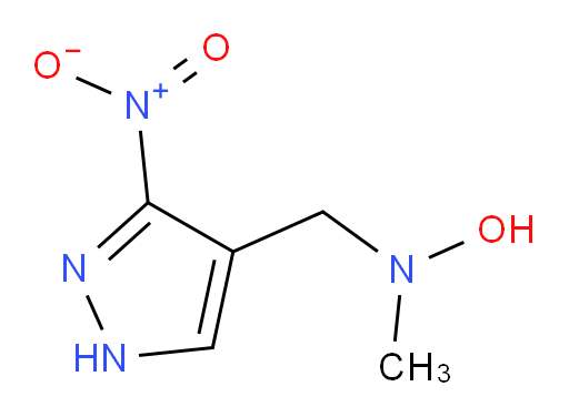 N-methyl-N-[(3-nitro-1H-pyrazol-4-yl)methyl]hydroxylamine