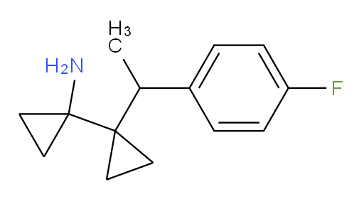 1-{1-[1-(4-fluorophenyl)ethyl]cyclopropyl}cyclopropan-1-amine