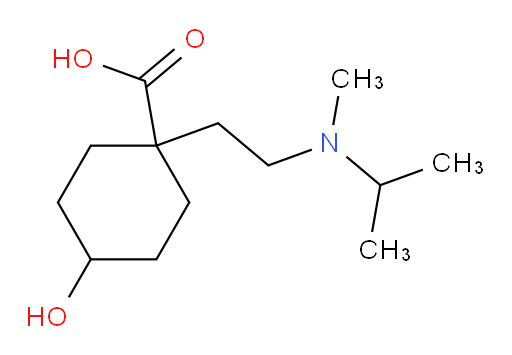 4-hydroxy-1-{2-[methyl(propan-2-yl)amino]ethyl}cyclohexane-1-carboxylic acid
