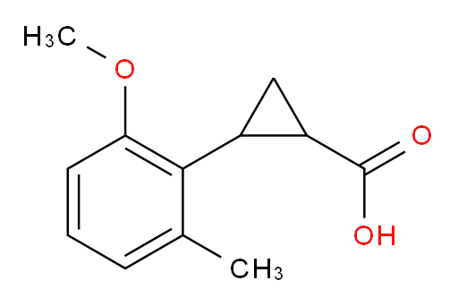 2-(2-methoxy-6-methylphenyl)cyclopropane-1-carboxylic acid