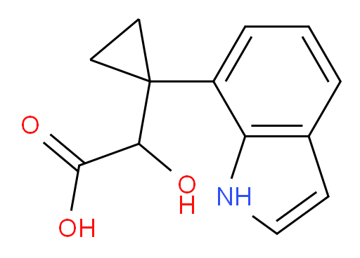 2-hydroxy-2-[1-(1H-indol-7-yl)cyclopropyl]acetic acid