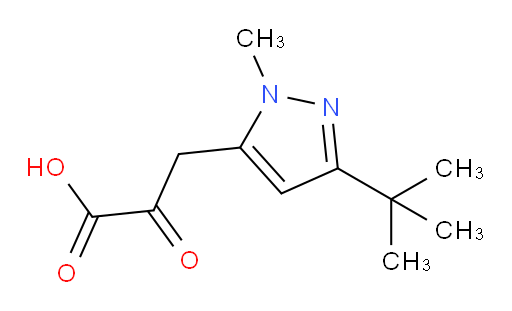 3-(3-tert-butyl-1-methyl-1H-pyrazol-5-yl)-2-oxopropanoic acid