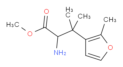 methyl 2-amino-3-methyl-3-(2-methylfuran-3-yl)butanoate
