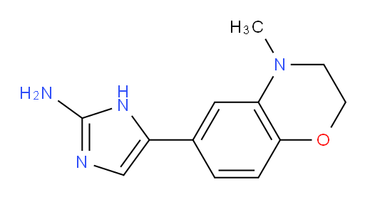 5-(4-methyl-3,4-dihydro-2H-1,4-benzoxazin-6-yl)-1H-imidazol-2-amine