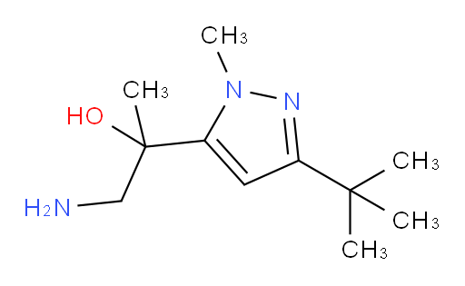 1-amino-2-(3-tert-butyl-1-methyl-1H-pyrazol-5-yl)propan-2-ol