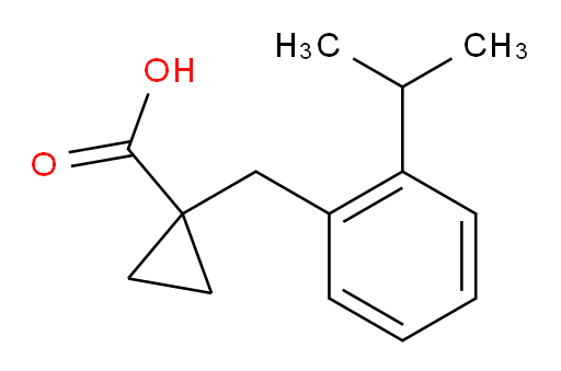 1-{[2-(propan-2-yl)phenyl]methyl}cyclopropane-1-carboxylic acid