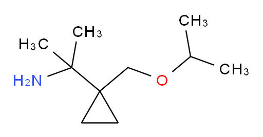 2-{1-[(propan-2-yloxy)methyl]cyclopropyl}propan-2-amine
