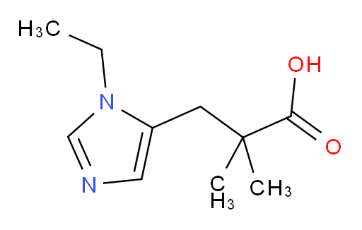 3-(1-ethyl-1H-imidazol-5-yl)-2,2-dimethylpropanoic acid