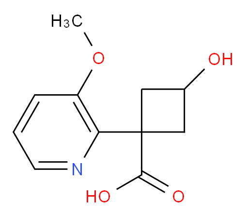 3-hydroxy-1-(3-methoxypyridin-2-yl)cyclobutane-1-carboxylic acid