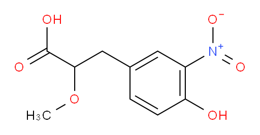 3-(4-hydroxy-3-nitrophenyl)-2-methoxypropanoic acid