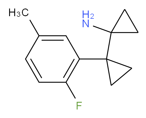 1-[1-(2-fluoro-5-methylphenyl)cyclopropyl]cyclopropan-1-amine