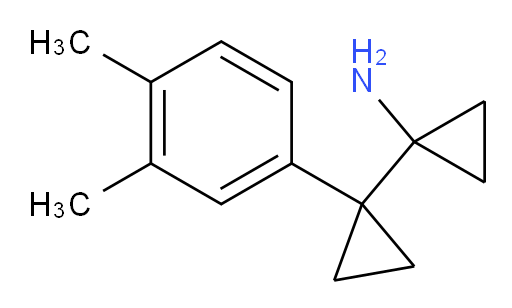 1-[1-(3,4-dimethylphenyl)cyclopropyl]cyclopropan-1-amine