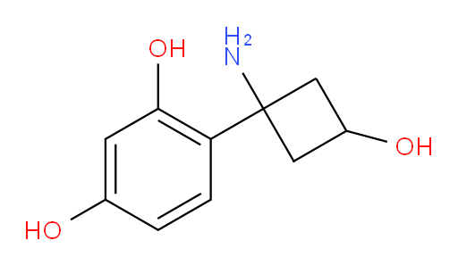 4-(1-amino-3-hydroxycyclobutyl)benzene-1,3-diol