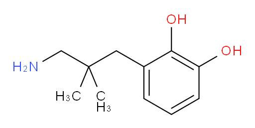 3-(3-amino-2,2-dimethylpropyl)benzene-1,2-diol