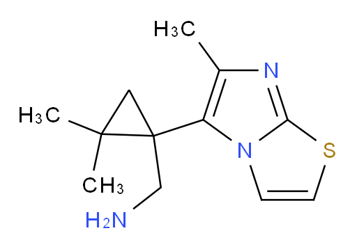 (2,2-dimethyl-1-{6-methylimidazo[2,1-b][1,3]thiazol-5-yl}cyclopropyl)methanamine