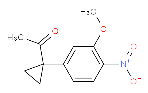 1-[1-(3-methoxy-4-nitrophenyl)cyclopropyl]ethan-1-one
